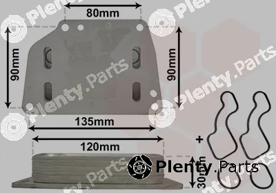 Van Wezel 17013705 — Oil Cooler, engine oil *** IR PLUS ***