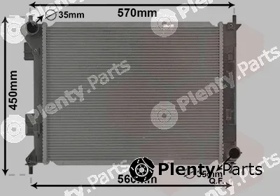 Van Wezel 82012711 — Radiator, engine cooling