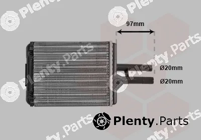 Van Wezel 37006216 — Heat Exchanger, interior heating