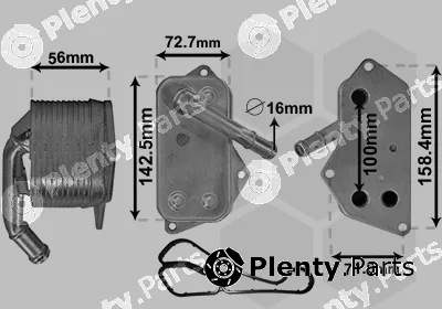 Van Wezel 06013701 — Oil Cooler, engine oil *** IR PLUS ***