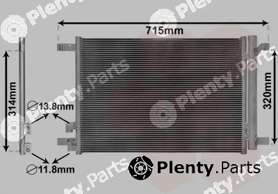 Van Wezel 58005335 — Condenser, air conditioning