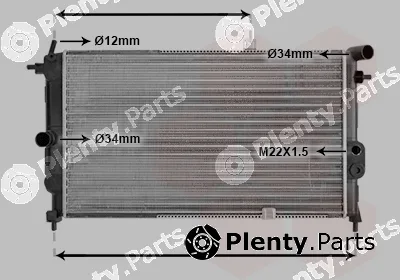 Van Wezel 37002190 — Radiator, engine cooling