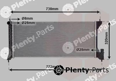 Van Wezel 37002386 — Radiator, engine cooling