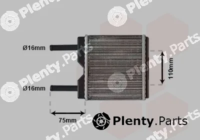 Van Wezel 37006094 — Heat Exchanger, interior heating