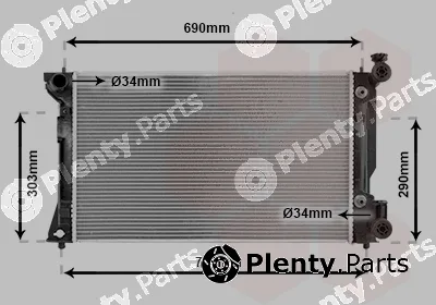 Van Wezel 53002293 — Radiator, engine cooling