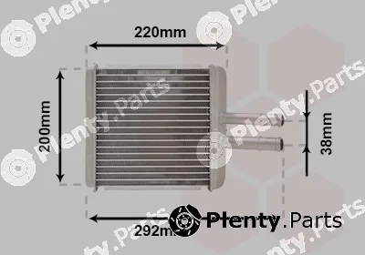 Van Wezel 81006027 — Heat Exchanger, interior heating