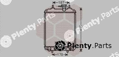 Van Wezel 11002065 — Radiator, engine cooling