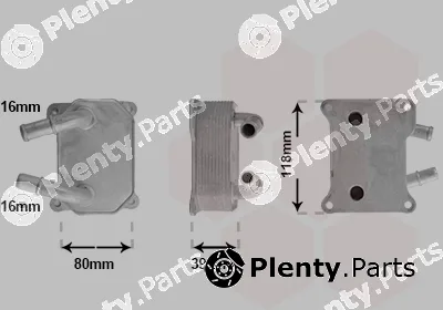 Van Wezel 18013749 — Oil Cooler, engine oil