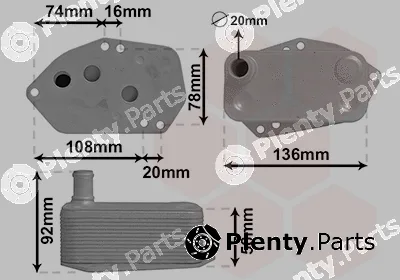 Van Wezel 02013701 — Oil Cooler, engine oil *** IR PLUS ***