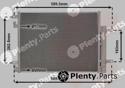 Van Wezel 37015707 — Condenser, air conditioning