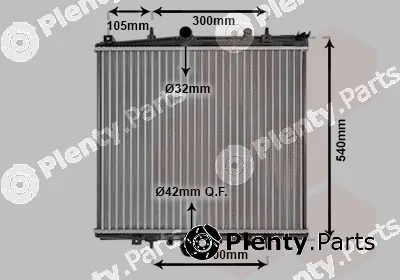 Van Wezel 40002331 — Radiator, engine cooling