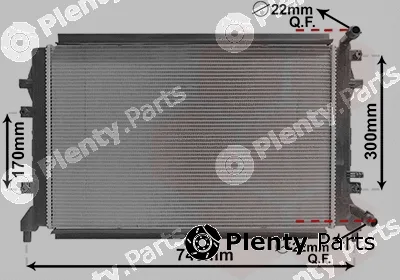 Van Wezel 58012715 — Radiator, engine cooling