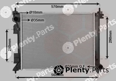 Van Wezel 83012738 — Radiator, engine cooling