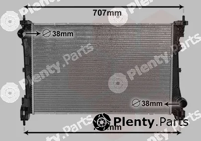Van Wezel 17002454 — Radiator, engine cooling