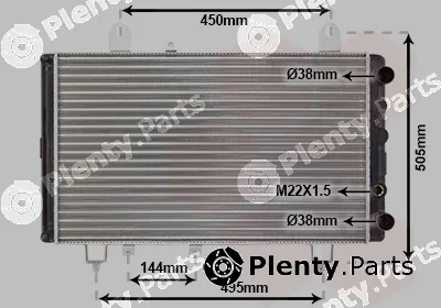 Van Wezel 40002081 — Radiator, engine cooling