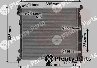 Van Wezel 30012704 — Radiator, engine cooling