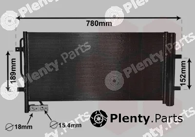 Van Wezel 03005382 — Condenser, air conditioning