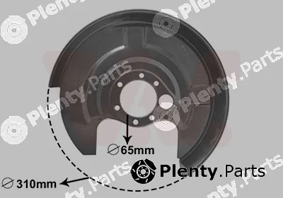 Van Wezel 0322374 — Splash Guard, brake disc