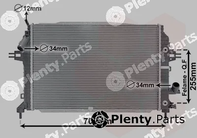Van Wezel 37002460 — Radiator, engine cooling