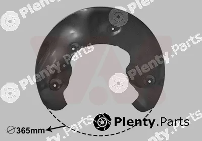 Van Wezel 0327372 — Splash Guard, brake disc