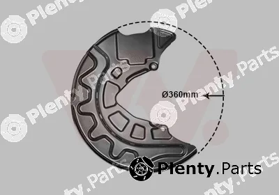 Van Wezel 0336372 — Splash Guard, brake disc
