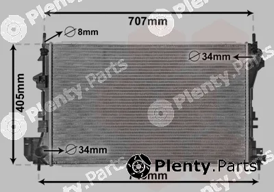 Van Wezel 37002338 — Radiator, engine cooling