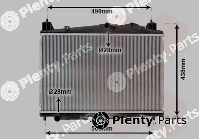 Van Wezel 27002229 — Radiator, engine cooling
