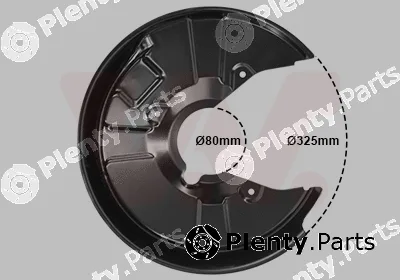 Van Wezel 0325375 — Splash Guard, brake disc