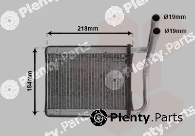 Van Wezel 83006166 — Heat Exchanger, interior heating