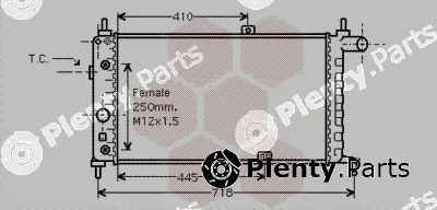 Van Wezel 37002067 — Radiator, engine cooling