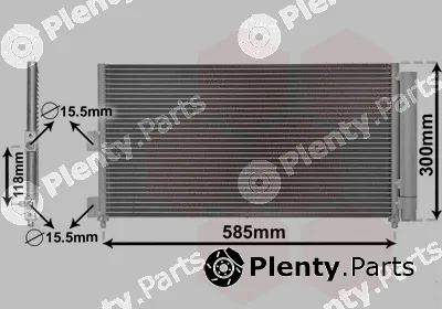 Van Wezel 17005289 — Condenser, air conditioning