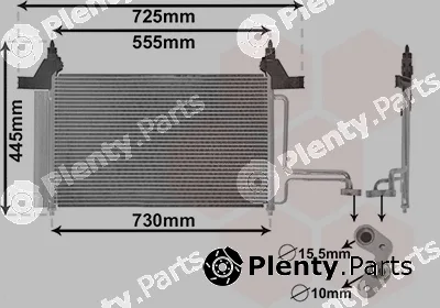 Van Wezel 17005253 — Condenser, air conditioning