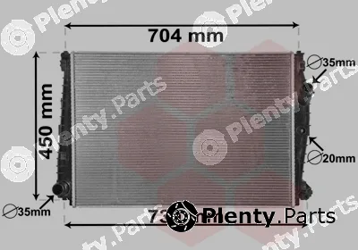 Van Wezel 01002132 — Radiator, engine cooling
