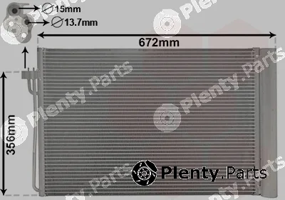 Van Wezel 06005267 — Condenser, air conditioning