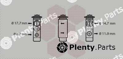 Van Wezel 01001024 — Expansion Valve, air conditioning