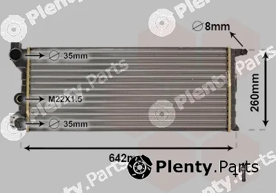 Van Wezel 17002074 — Radiator, engine cooling *** IR PLUS ***