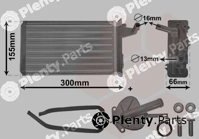 Van Wezel 17006106 — Heat Exchanger, interior heating *** IR PLUS ***