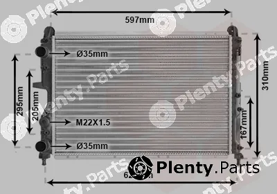 Van Wezel 17002322 — Radiator, engine cooling