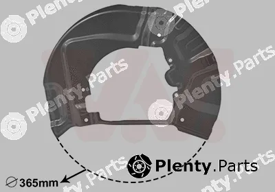Van Wezel 0655372 — Splash Guard, brake disc