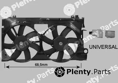 Van Wezel 0955749 — Fan, engine cooling