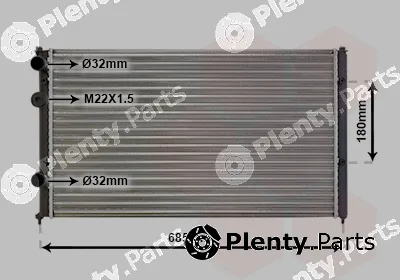 Van Wezel 58002115 — Radiator, engine cooling