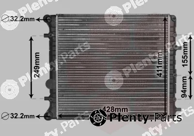 Van Wezel 58002346 — Radiator, engine cooling