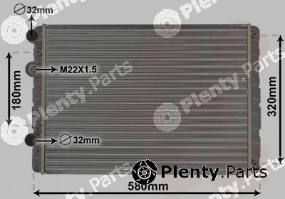 Van Wezel 58002130 — Radiator, engine cooling