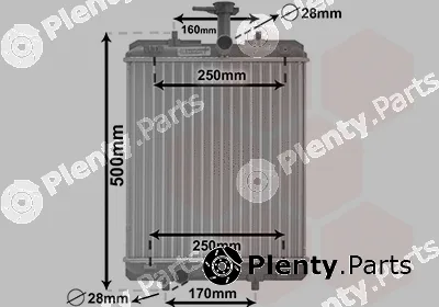 Van Wezel 53002363 — Radiator, engine cooling