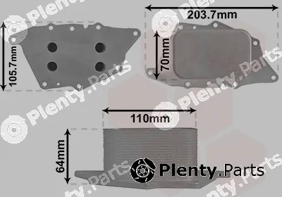 Van Wezel 06013700 — Oil Cooler, engine oil