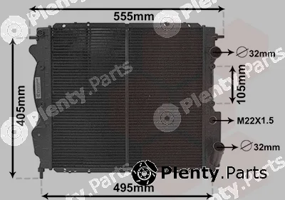 Van Wezel 43002130 — Radiator, engine cooling