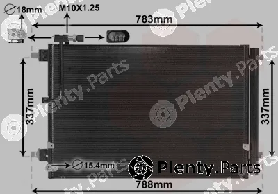 Van Wezel 03005389 — Condenser, air conditioning