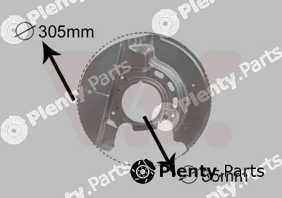 Van Wezel 0620371 — Splash Guard, brake disc