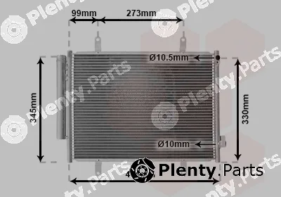 Van Wezel 52015705 — Condenser, air conditioning