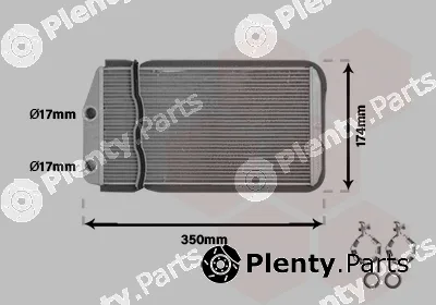 Van Wezel 01006157 — Heat Exchanger, interior heating *** IR PLUS ***
